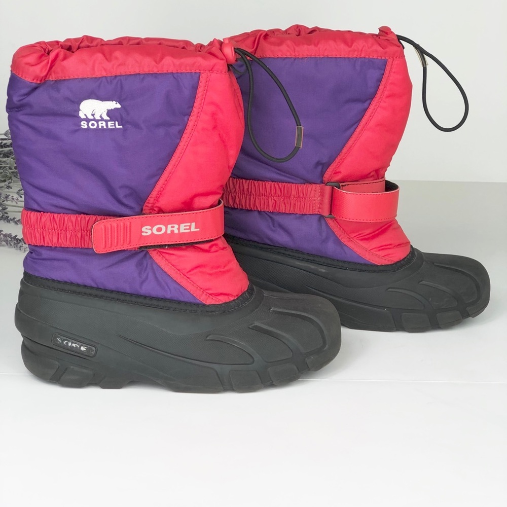 Sorel Flurry Pink and Purple Boots